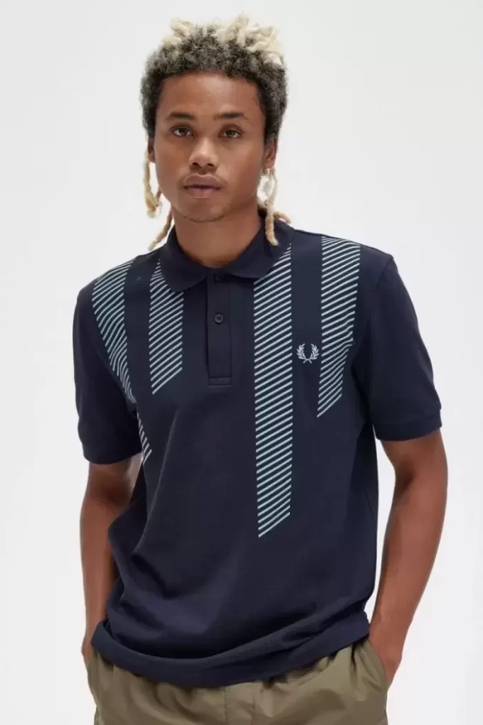 Polo à rayures pour homme