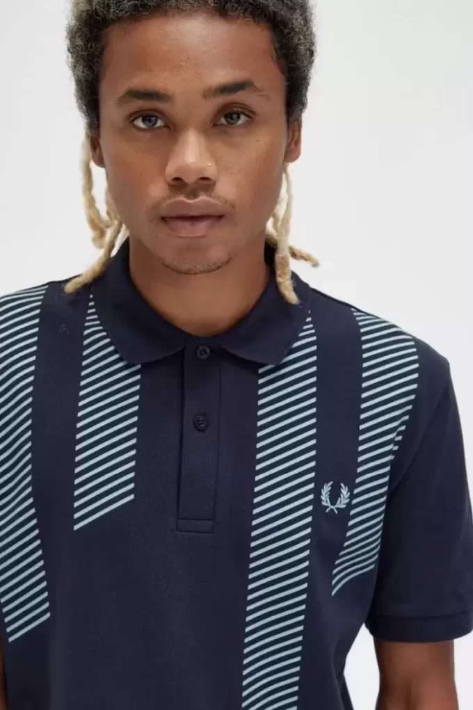 Polo à rayures pour homme