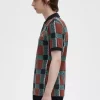 Polo tartan à motif Glitch pour homme