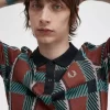 Polo tartan à motif Glitch pour homme