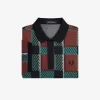 Polo tartan à motif Glitch pour homme