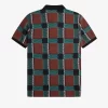 Polo tartan à motif Glitch pour homme
