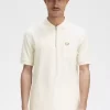 Polo texturé à col zippé pour homme