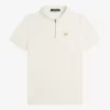 Polo texturé à col zippé pour homme