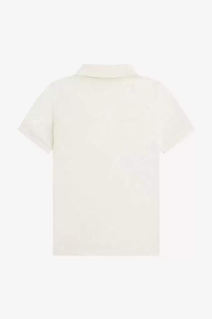 Polo texturé à col zippé pour homme
