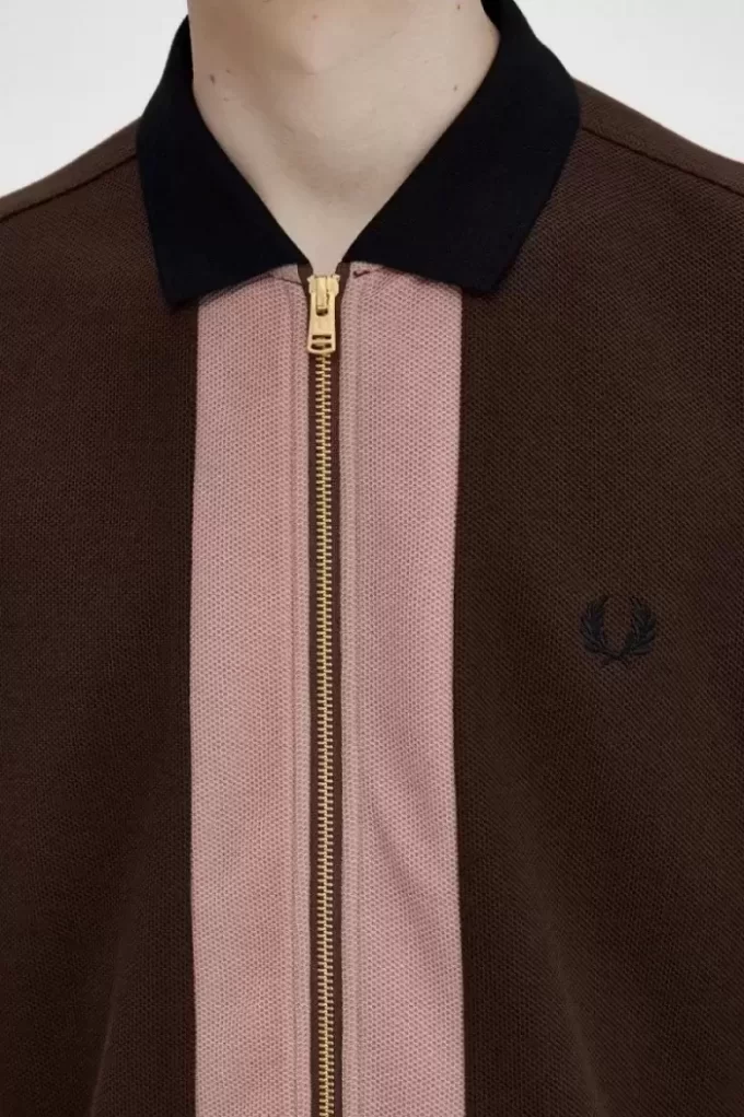 Polo zippé pour homme