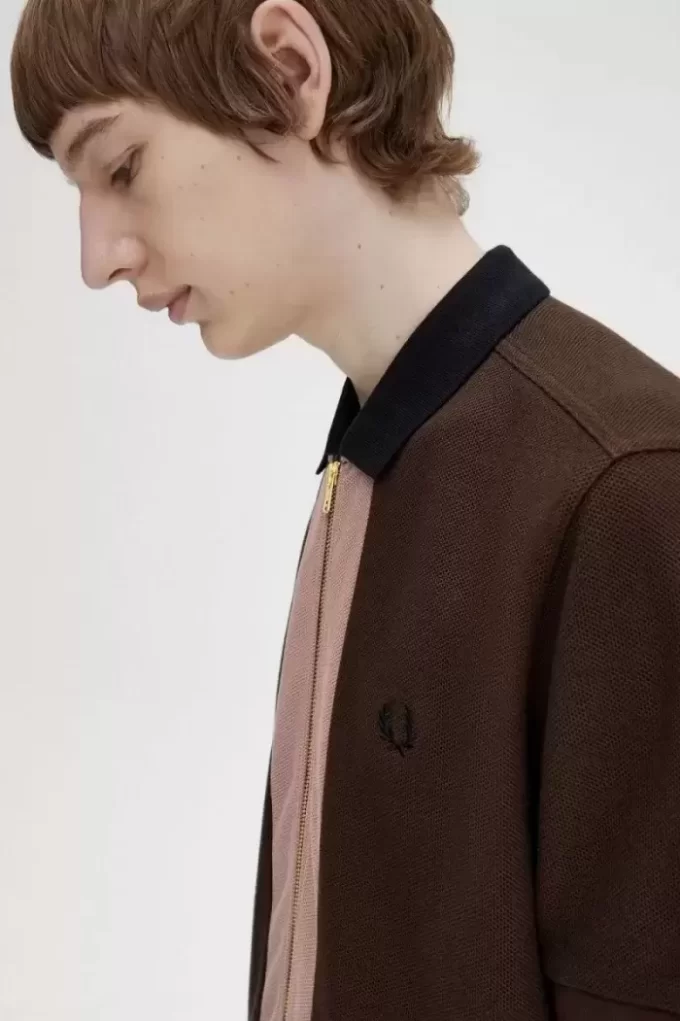 Polo zippé pour homme