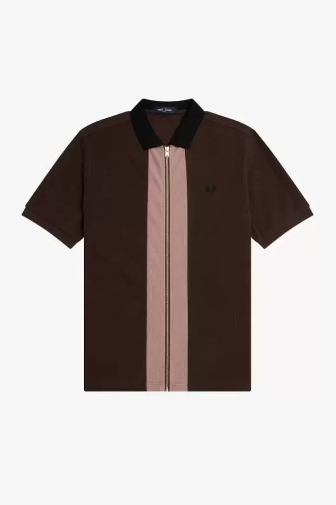 Polo zippé pour homme