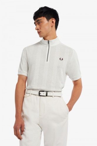 Polos à col zippé et manches raglan