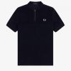 Polos à empiècements en tissu éponge