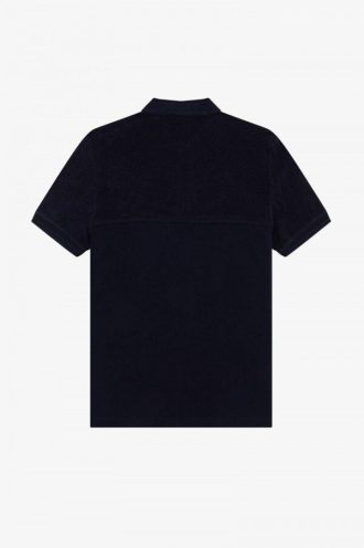 Polos à empiècements en tissu éponge