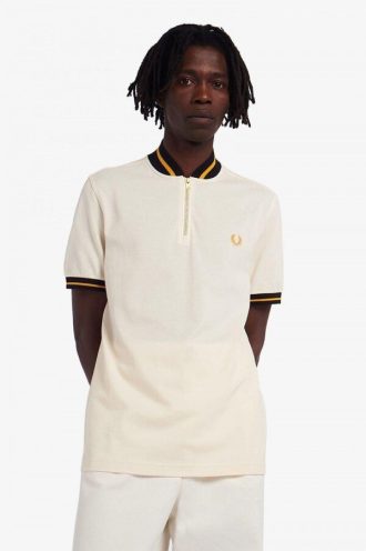 Polos rayés à col bomber