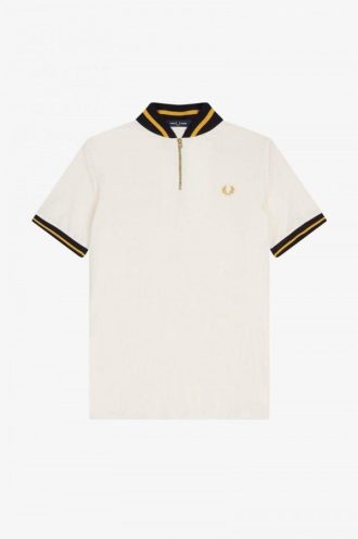 Polos rayés à col bomber