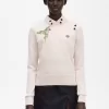 Pull brodé pour femme