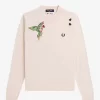 Pull brodé pour femme
