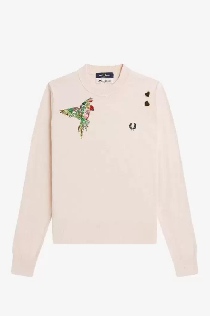 Pull brodé pour femme