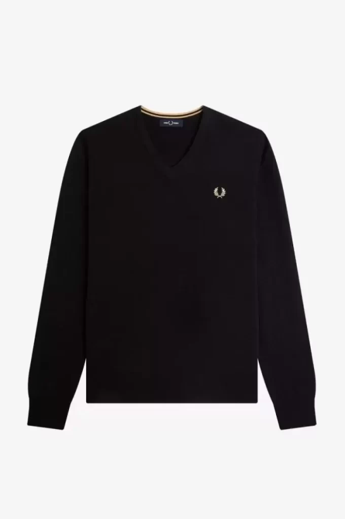 Pull classique à col en V pour homme