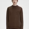 Pull classique à col ras du cou pour homme