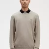 Pull classique à col ras du cou pour homme