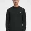Pull classique à col ras du cou pour homme