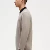 Pull classique à col ras du cou pour homme