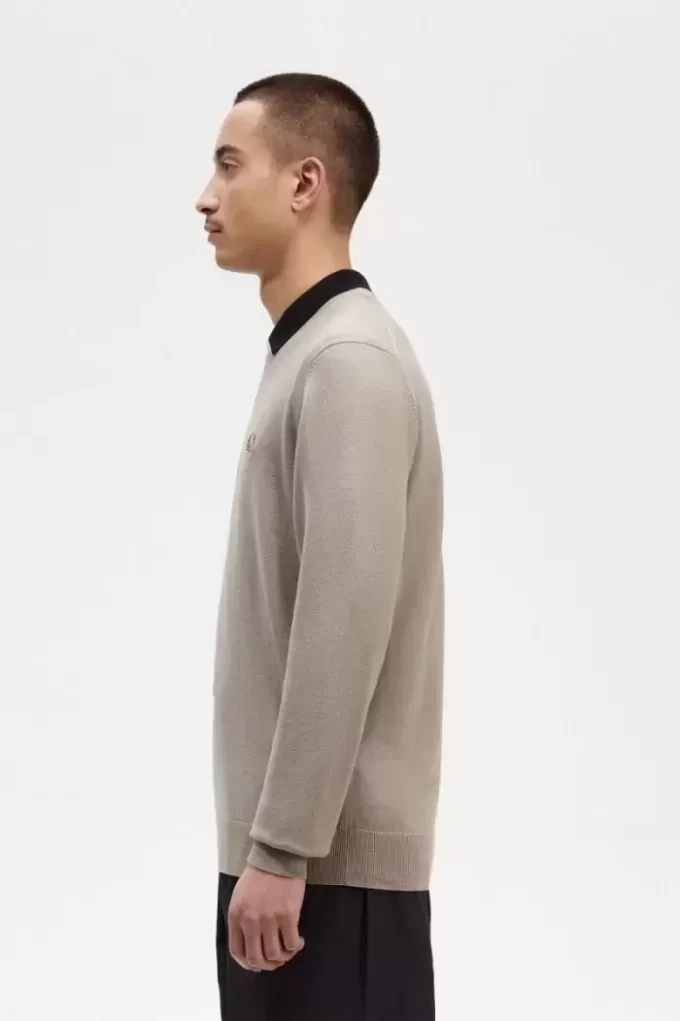 Pull classique à col ras du cou pour homme