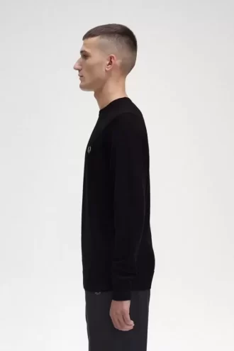 Pull classique à col ras du cou pour homme