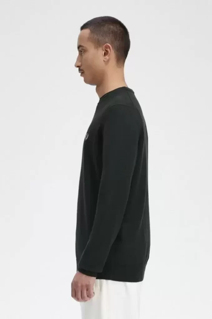 Pull classique à col ras du cou pour homme