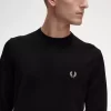 Pull classique à col ras du cou pour homme