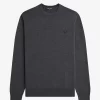 Pull classique à col ras du cou pour homme