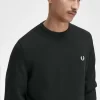 Pull classique à col ras du cou pour homme