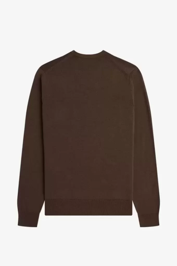 Pull classique à col ras du cou pour homme