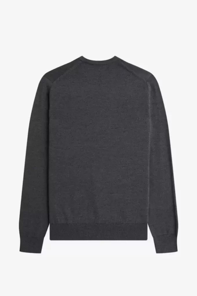 Pull classique à col ras du cou pour homme