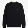 Pull classique à col ras du cou pour homme