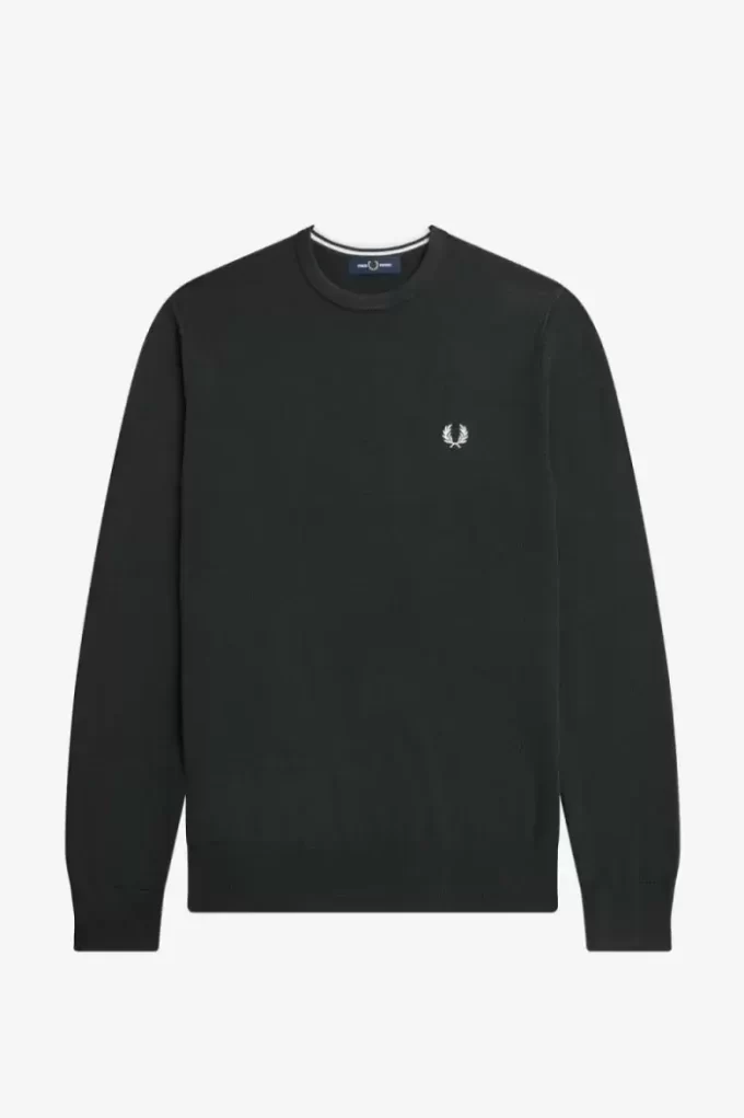Pull classique à col ras du cou pour homme