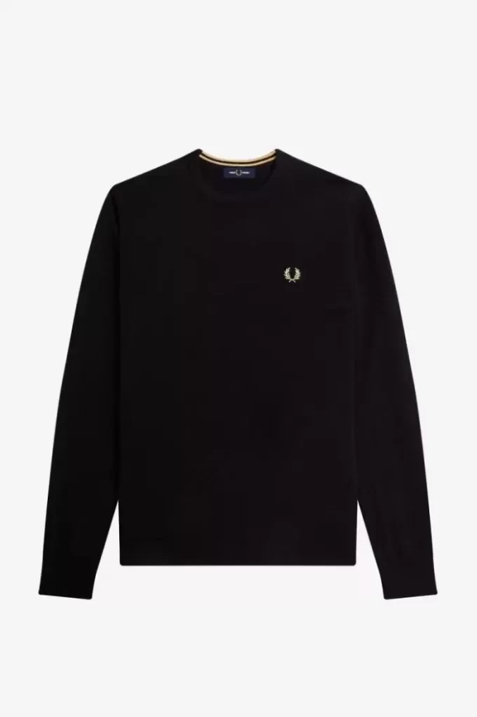 Pull classique à col ras du cou pour homme