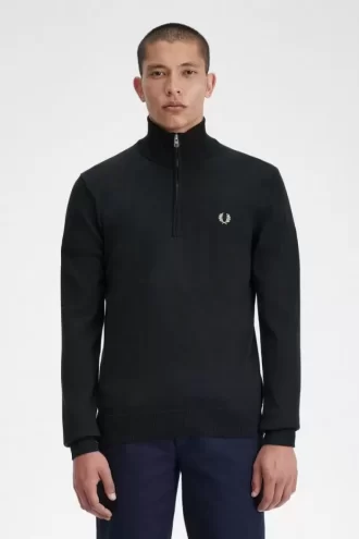 Pull classique à demi-zip pour homme