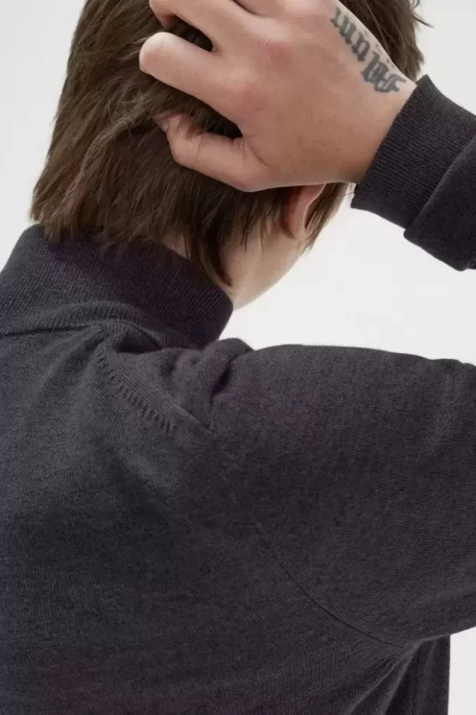 Pull classique à demi-zip pour homme