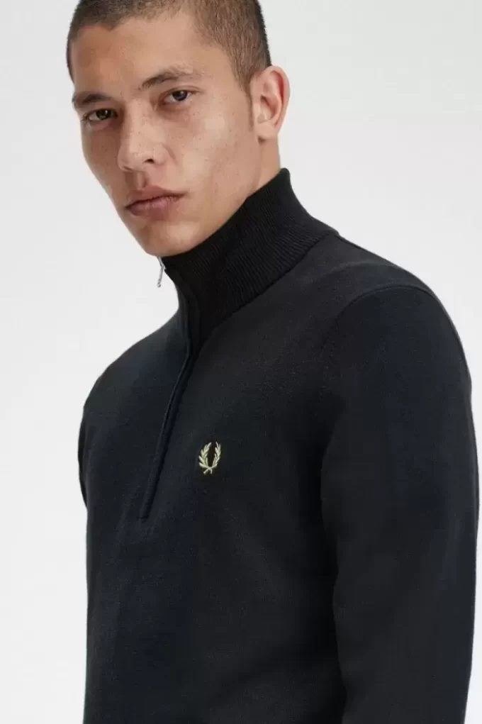 Pull classique à demi-zip pour homme