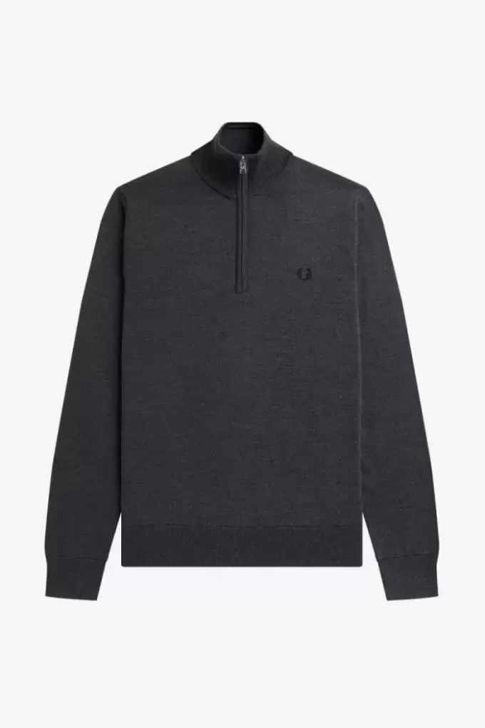 Pull classique à demi-zip pour homme