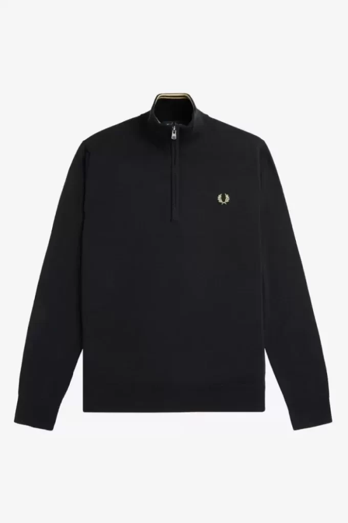 Pull classique à demi-zip pour homme