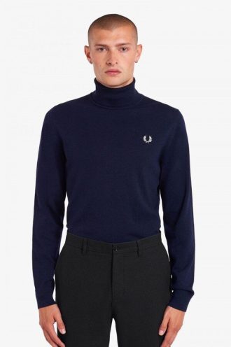 Pull col roulé en tricot