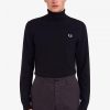 Pull col roulé en tricot