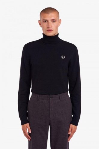 Pull col roulé en tricot