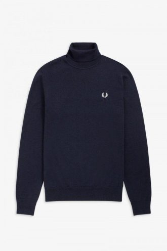 Pull col roulé en tricot