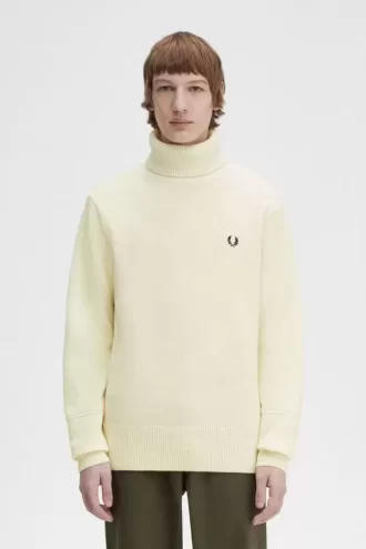 Pull col roulé tricoté pour homme