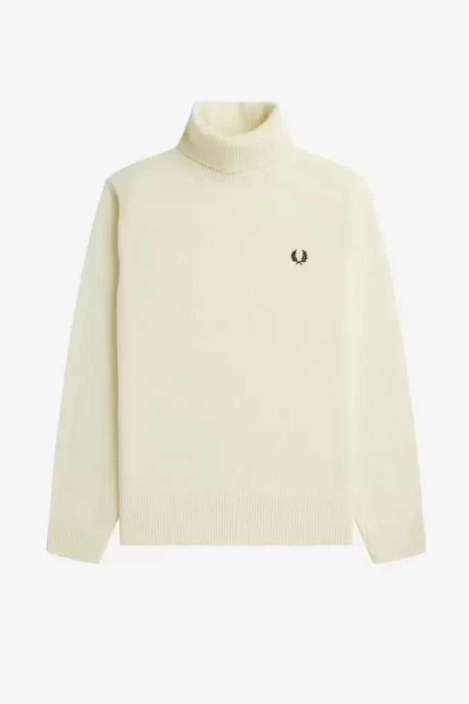 Pull col roulé tricoté pour homme