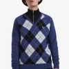 Pull col V en laine d&rsquo;agneau Argyle pour homme