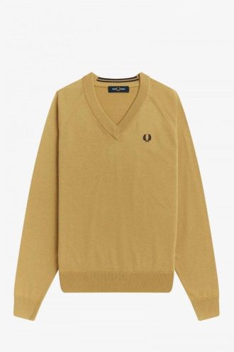 Pull col V en maille