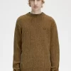 Pull côtelé en chenille pour homme